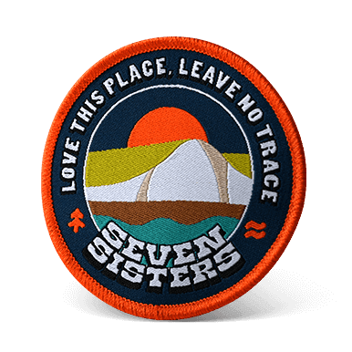 Woven label patch sample